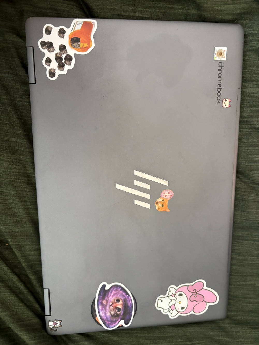 HP Silver-Gray Laptop with Minimal HP Logo